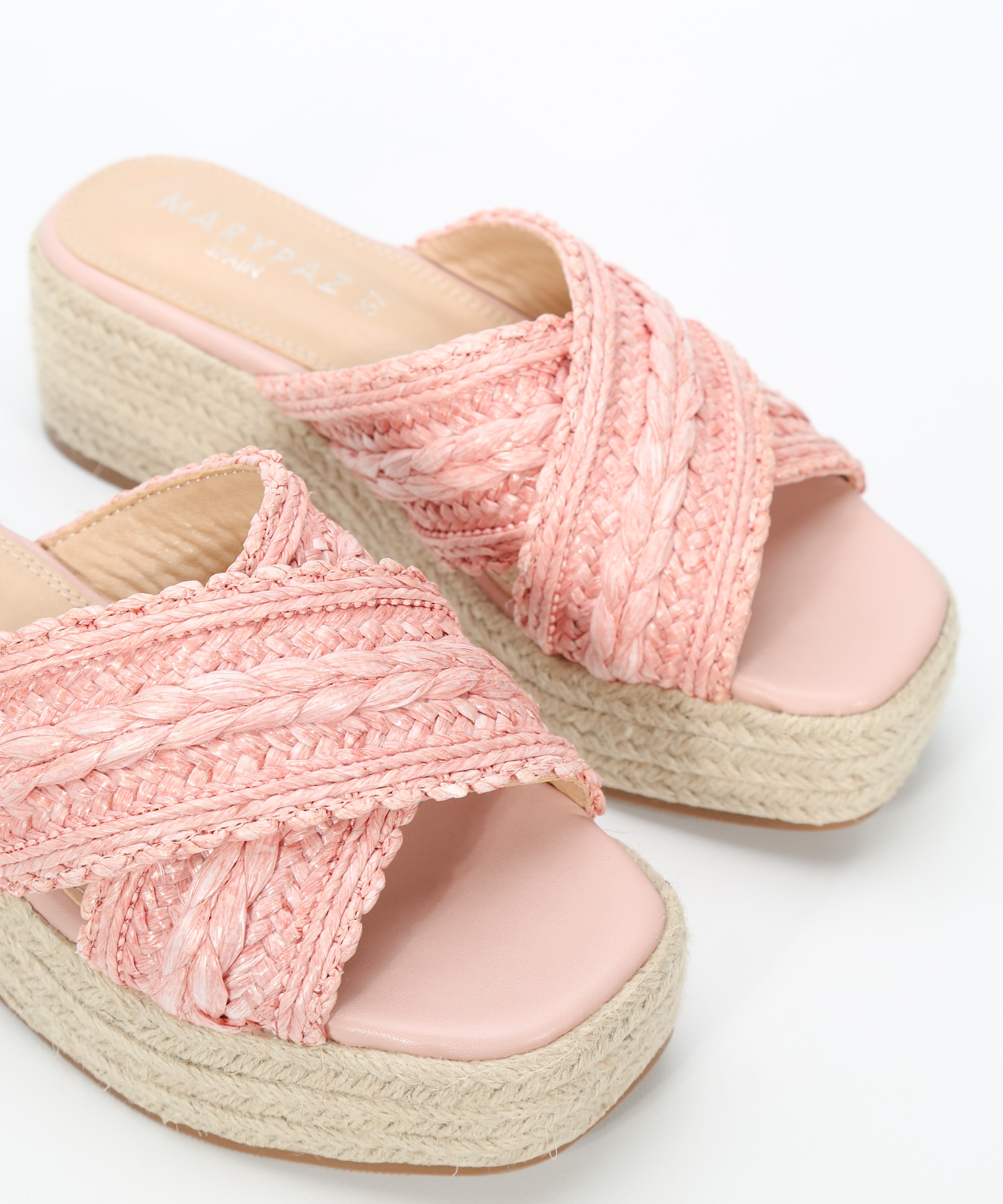 Sandalias plataforma cruceta detalles image number null